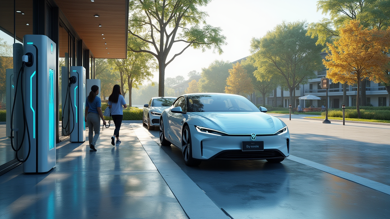 В Татарстане на зарядных станциях для электромо...