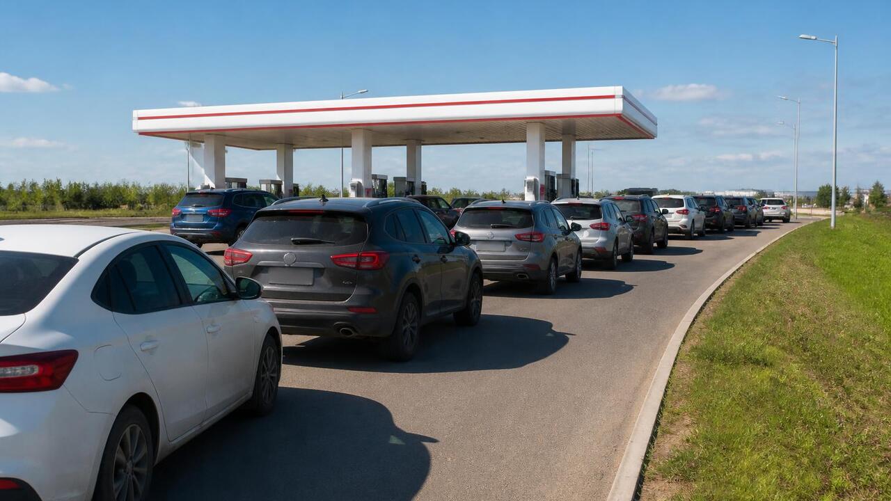 В Татарстане бензиновый ажиотаж: водители скупают топливо В Татарстане водители скупают бензин впрок, соз...