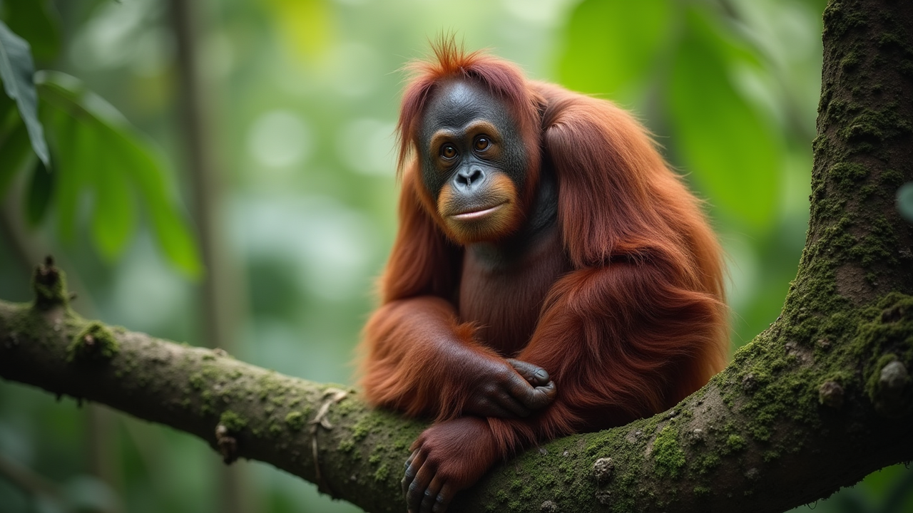 Расширение рудника ставит под угрозу популяцию редких орангутанов Расширение золотого рудника в Индонезии постави...