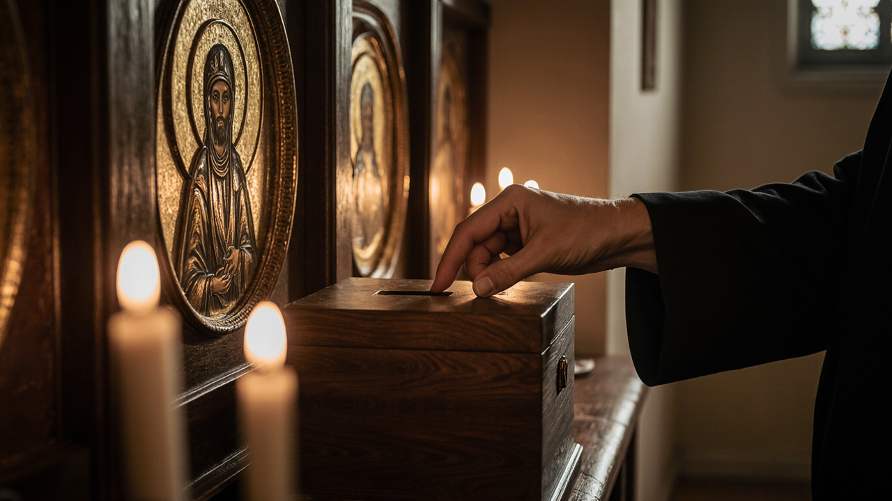 В храмах действует несколько форм сбора пожертв...