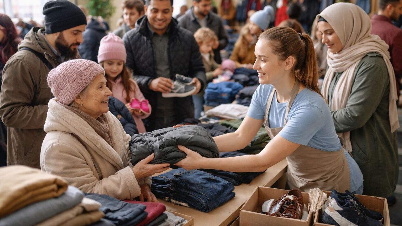 В Казани открылся пункт выдачи бесплатной одежды и обуви В Казани открылся новый пункт бесплатной раздач...
