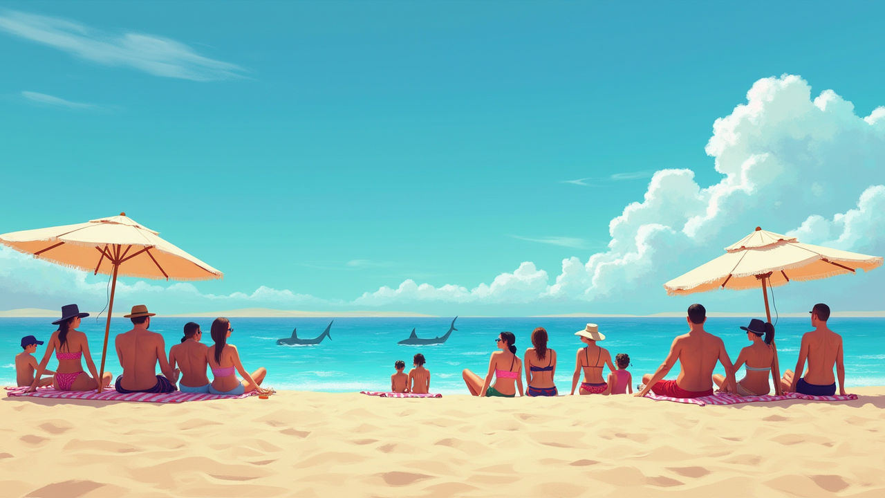 Яркие купальники отдыхающих грозят нападением акул в Египте Путешественникам, отправляющимся в Египет, реко...