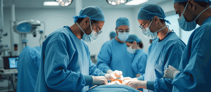 Хирурги Республиканской клинической больницы Ка...