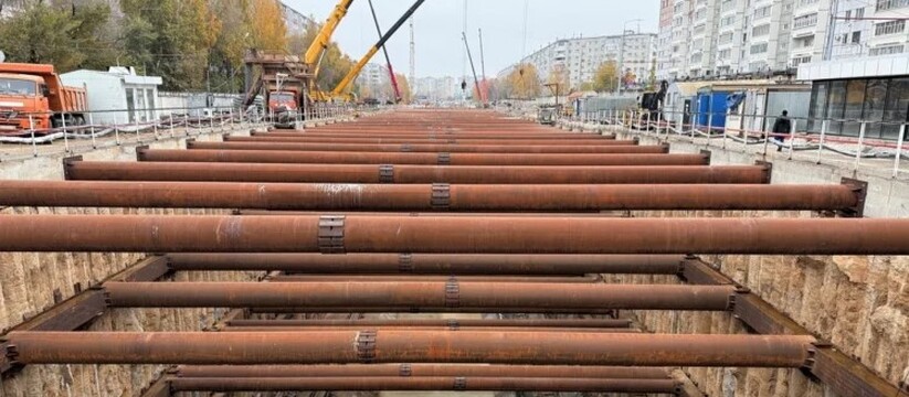 В Казани продолжают возводить первый участок вт...