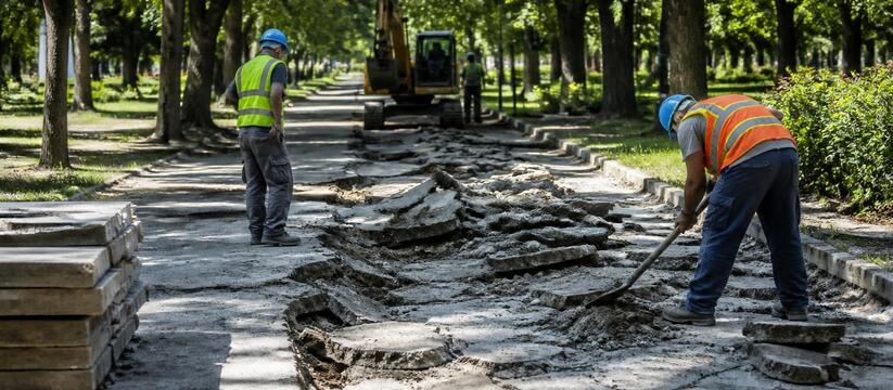 В Казани началось благоустройство сквера «Тебри...
