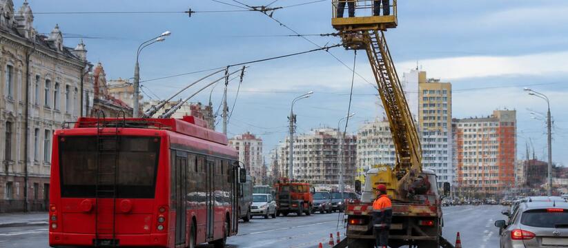 В Казани из-за аварии на контактной сети остано...