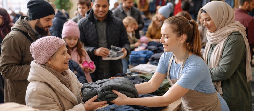 В Казани открылся пункт выдачи бесплатной одежды и обуви В Казани открылся новый пункт бесплатной раздач...