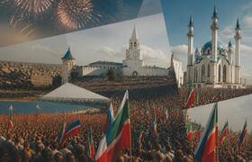 Показаны архивные фото празднования Дня города ...